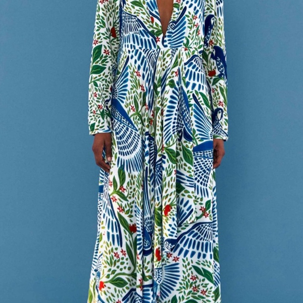 FARM Rio Macaw Flight Maxi Dress. Size M. 🔥🔥🔥